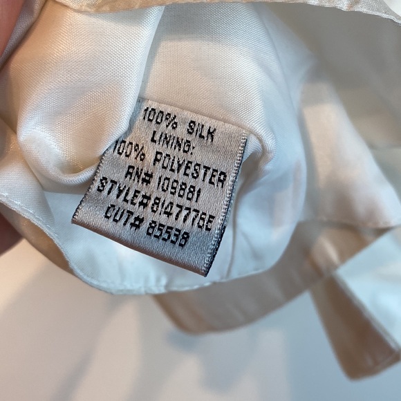 Silk Ruffle Front Blouse - Picture 4 of 6